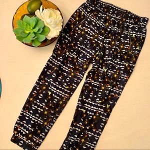 J. Crew drapey floral jogger, 0P